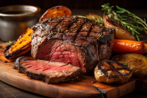 Bife bovino grelhado