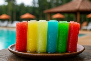Exemplos de aplicação de aromas para gelos aromatizados