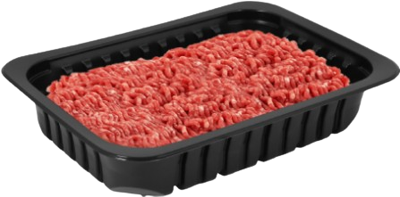 Exemplo de bandeja MAXLIFE utilizada para carne vermelha