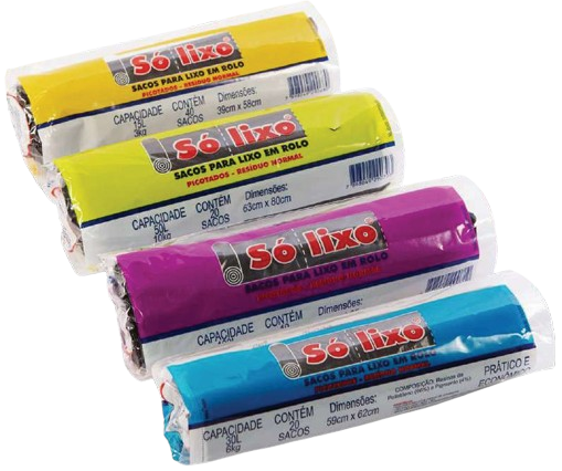 Sacos de lixo em rolo: Só Lixo