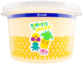 Exemplo de pote disponível para a linha sorvetes