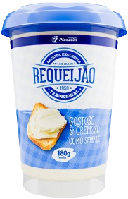 Exemplo de pote injetado para requeijão