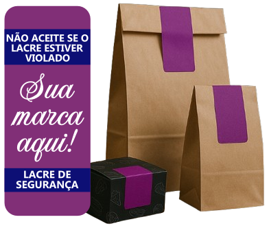 Lacre de segurança personalizado para delivery